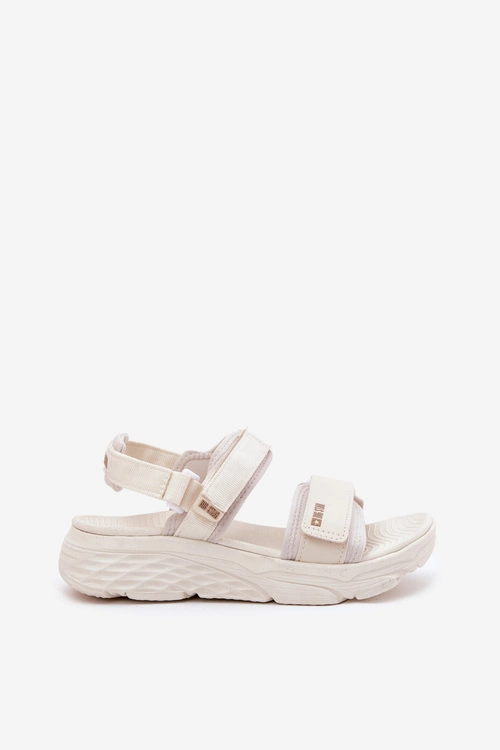 Sportowe Sandały Damskie Na Platformie Big Star RR274A076 Beżowe