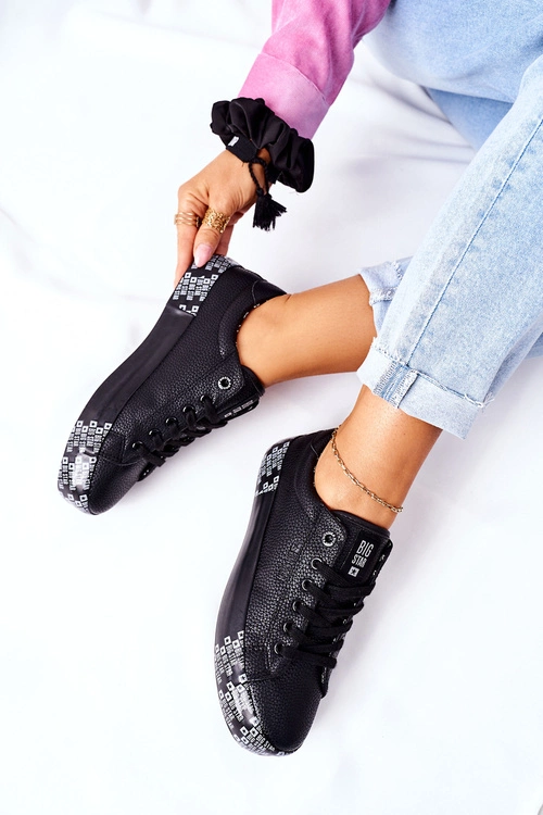 Damskie Trampki Na Platformie BIG STAR II274183 Czarne