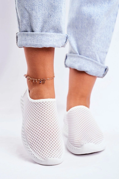 Damskie Sportowe Obuwie Wsuwane Białe Gestacio