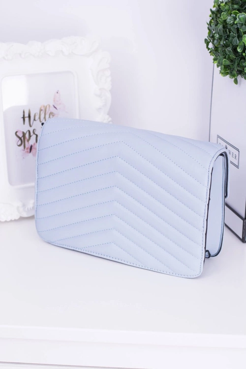 Klasyczna Pikowana Błękitna Torebka