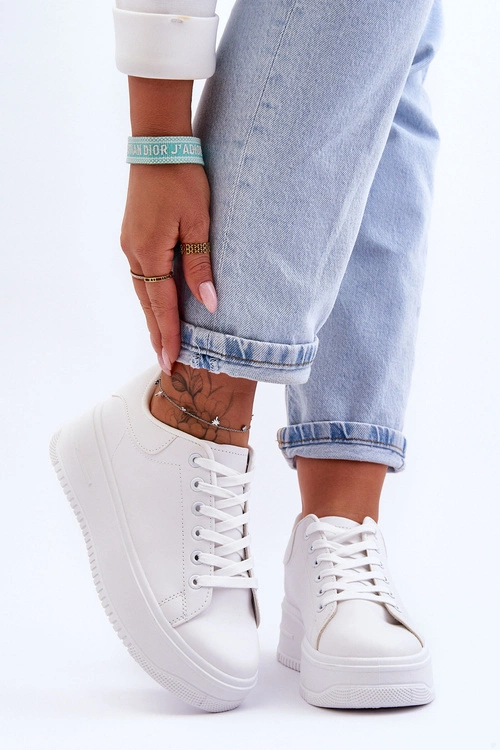 Damskie Klasyczne Buty Sportowe Białe Night Trip