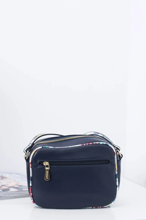 Torebka Damska Pikowana Granatowa Listonoszka