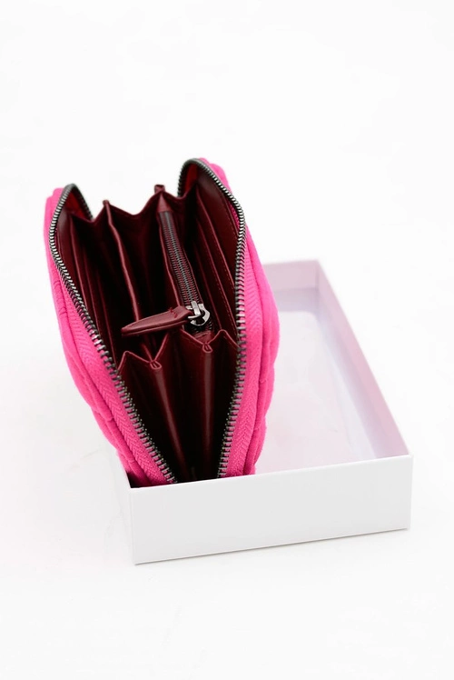 Mały Damski Portfel Fuksja DIANA&CO