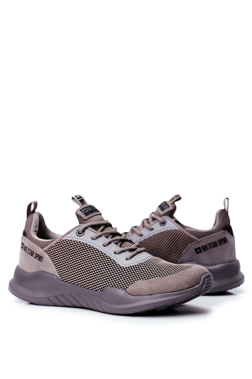 Sportowe Obuwie Męskie Big Star Szare FF174178