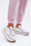 Zamszowe Lekkie Buty Sportowe Damskie Big Star RR274235 HI-POLY SYSTEM Beżowe