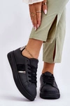 Damskie Sportowe Buty Na Platformie Czarne Soris