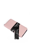 Skórzany Portfel Na Suwak Różowy Mille