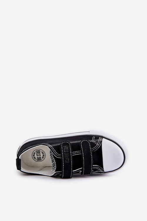 Trampki Dziecięce Na Rzepy Big Star OO374008 Czarne