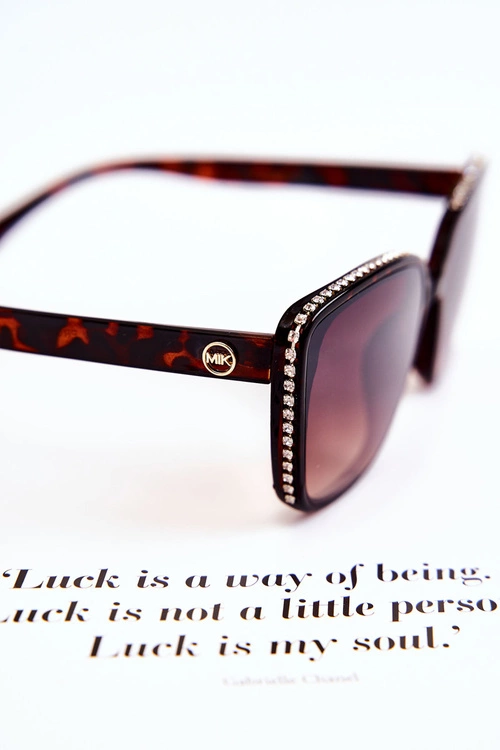 Damskie Okulary Przeciwsłoneczne Marmurkowe M2338 Brązowe