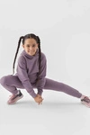 Dziewczęce Spodnie Dresowe Joggery 4F 4FJWMM00TTROF0828-51S Fioletowe
