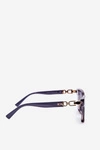Damskie Okulary Przeciwsłoneczne Z Ozdobnymi Detalami UV400 Szare
