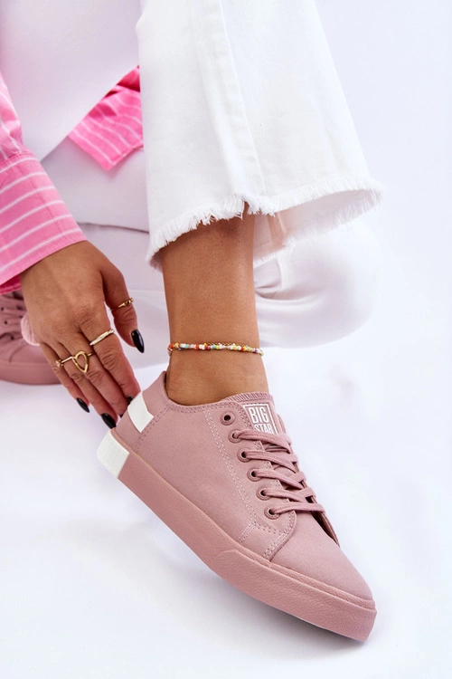 Damskie Niskie Trampki Big Star LL274040 Różowe