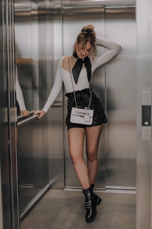 Skórzane Botki Ocieplane Czarne Lilinth