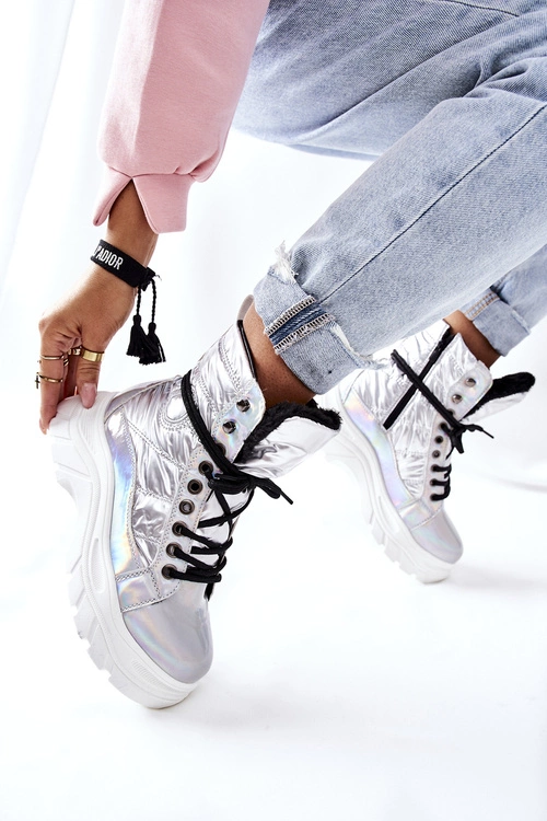 Damskie Trapery Srebrne Ismobe