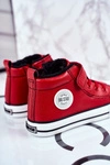Dziecięce Ocieplane Trampki Big Star GG374034 Czerwone