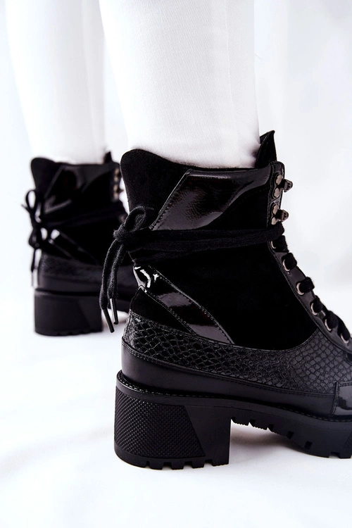 Botki Damskie Czarne Katanie