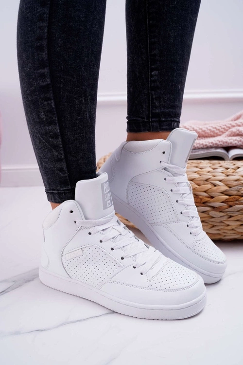 Trampki Damskie Big Star Wysokie Białe EE274210