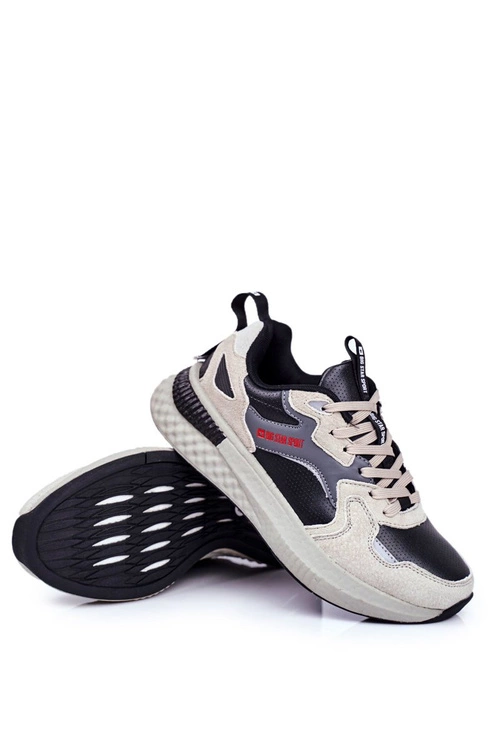 Sportowe Męskie Buty Big Star Szare GG174464