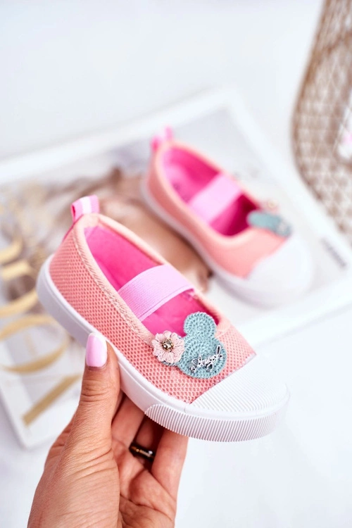 Trampki Dziecięce na Rzepy Łososiowe Estienne