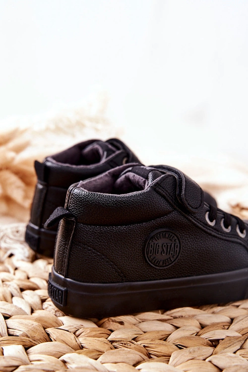 Dziecięce Wysokie Tenisówki Big Star EE374001 Czarne