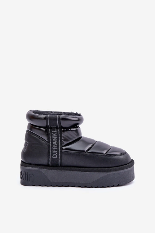 Niskie Śniegowce Na Grubej Podeszwie D.Franklin DFSH371011 Czarne