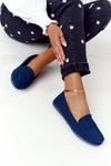 Damskie Zamszowe Mokasyny Big Star HH274663 Granatowe
