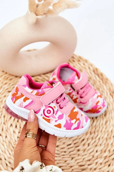 Dziecięce Sportowe Buty Na Rzep Różowe Bethy