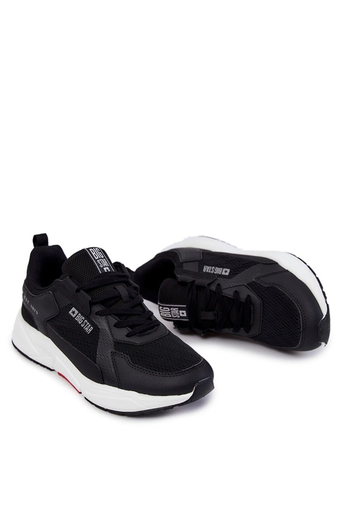 Męskie Sportowe Buty Sneakersy Big Star JJ174401 Czarne