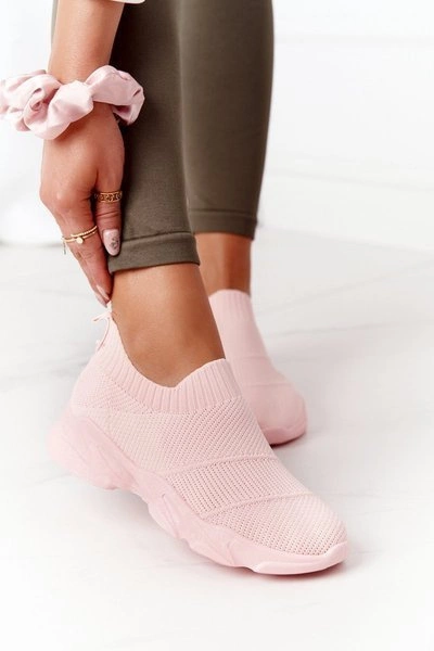 Damskie Sportowe Buty Slip-on Różowe Yoga Class