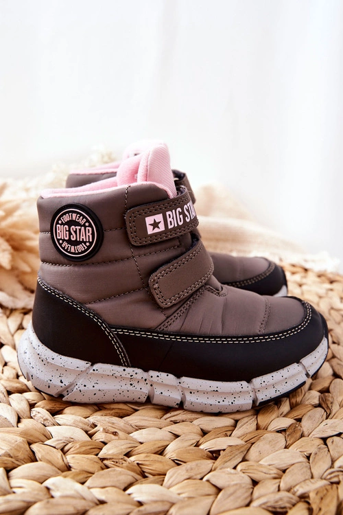 Dziecięce Śniegowce Memory Foam Big Star II374071 Szare