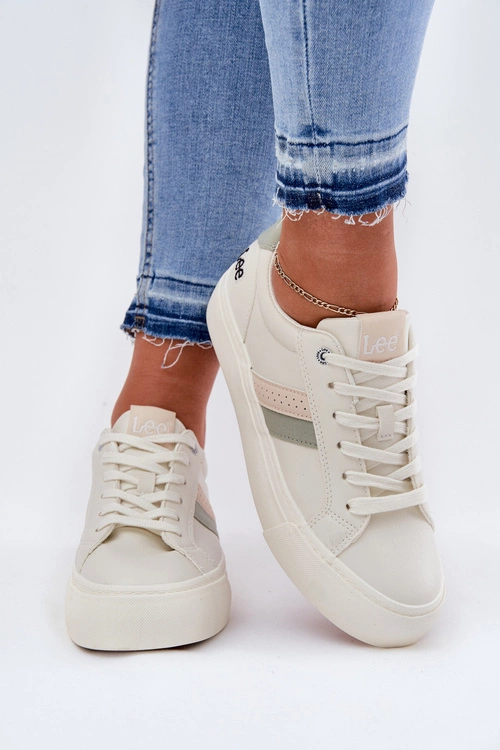 Sneakersy Damskie LEE LAYLA WOMEN LOW 50251003 Zgaszona Biel