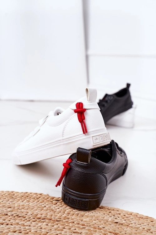 Damskie Skórzane Tenisówki BIG STAR GG274161 Czarne