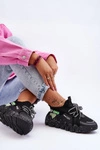 Wsuwane Modne Sneakersy Czarne Evolution