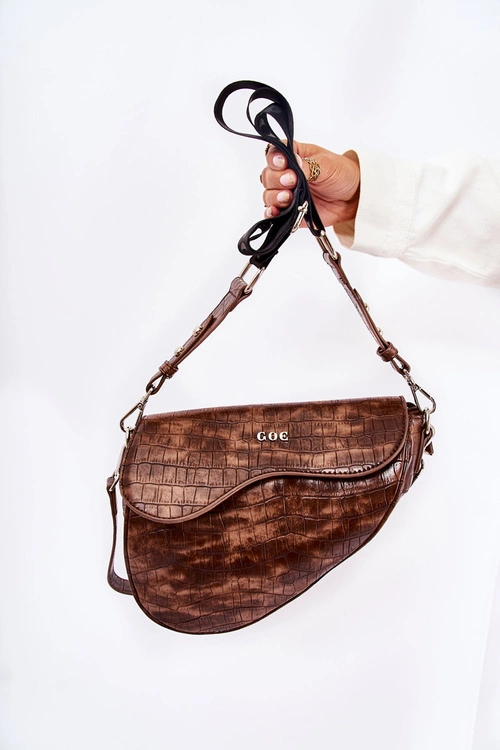 Damska Torebka Siodełko GOE ZNJ041 Brązowa