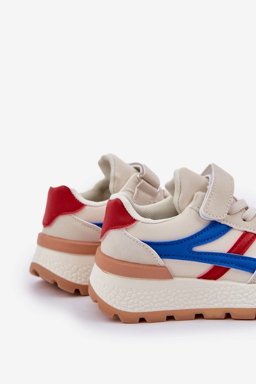 Sneakersy Dziecięce Na Rzep Beżowe Savilia