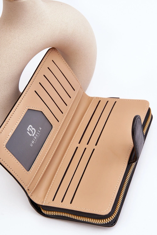 Duży Portfel Damski Czarny Sopheia