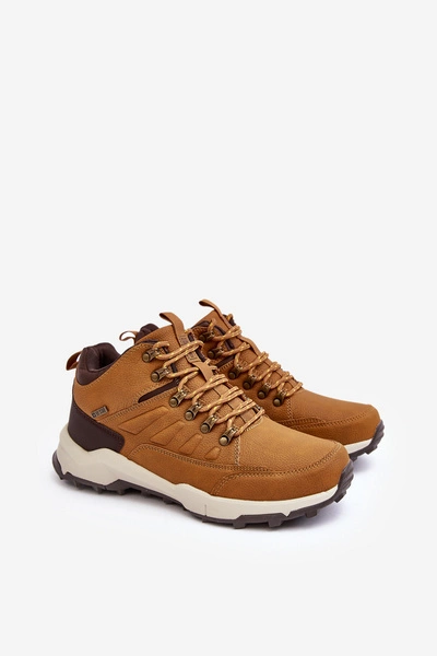 Ocieplane Sneakersy Męskie Brązowe Big Star MM174158