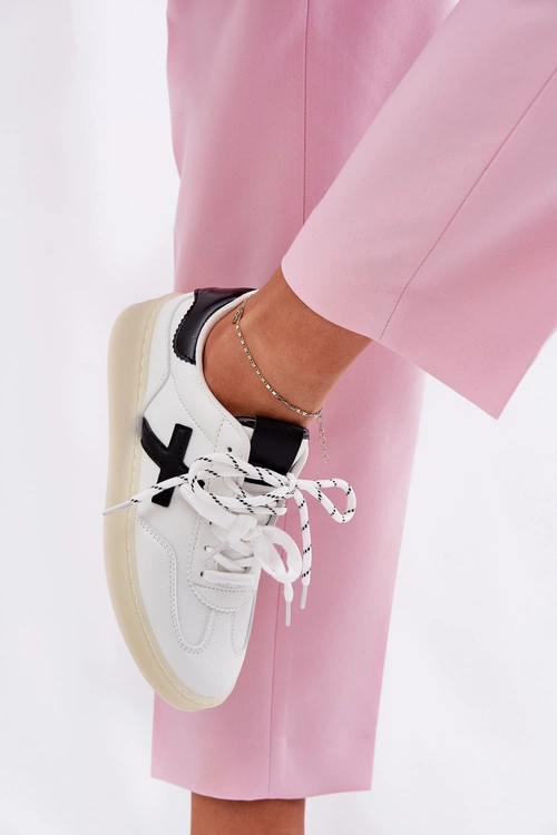 Niskie Buty Sportowe Damskie Białe Zelevelis