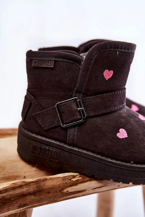 Dziecięce Botki Śniegowce Big Star KK374244 Szare