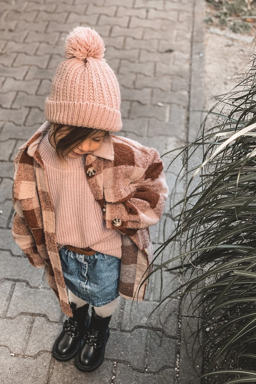 Dziecięce Botki Ocieplane Łańcuch Czarne Hinea