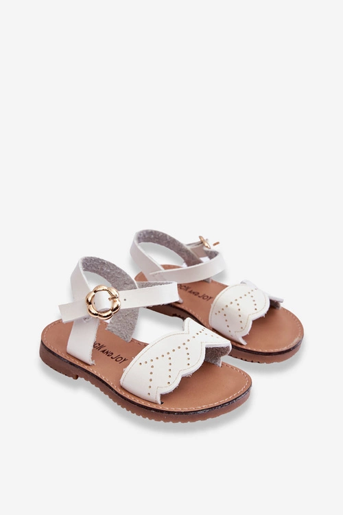 Klasyczne Dziecięce Sandały Białe Izzy