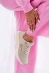 Buty Sportowe Sneakersy Damskie Big Star RR274A145 HI-POLY SYSTEM Beżowe