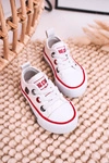 Dziecięce Klasyczne Niskie Trampki BIG STAR HH374193 Białe