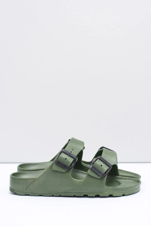 Męskie Oliwkowe Ogrodowe Lekkie Klapki