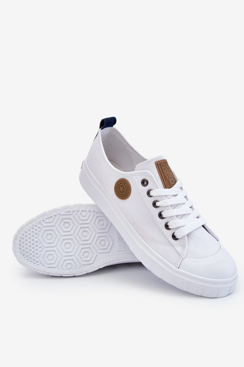 Męskie Materiałowe Trampki Big Star LL174019 Białe