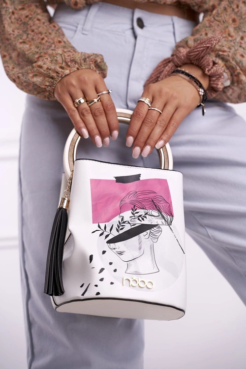 Torebka Damska NOBO Biały Kuferek NBAG-I2690-CM00