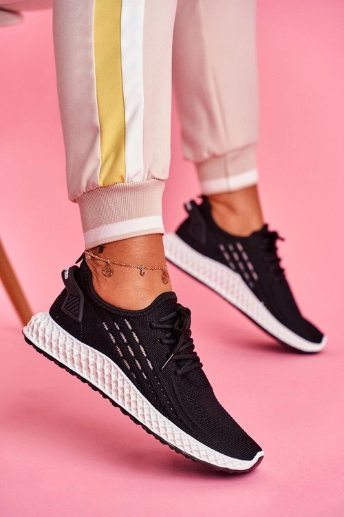 Sportowe Damskie Buty Lekkie Czarne Mersea