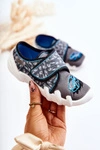 Buty Papcie Befado Na Rzep Samochodzik 273X339 Szaro-Niebieskie
