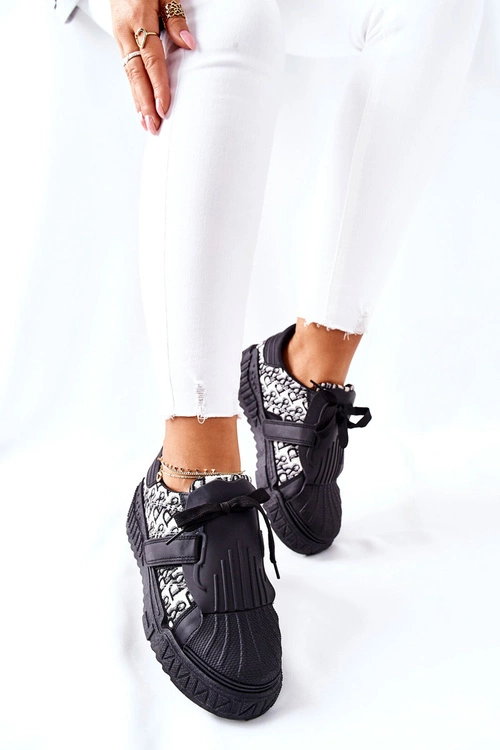 Damskie Sportowe Buty Sneakersy Czarne Dreams