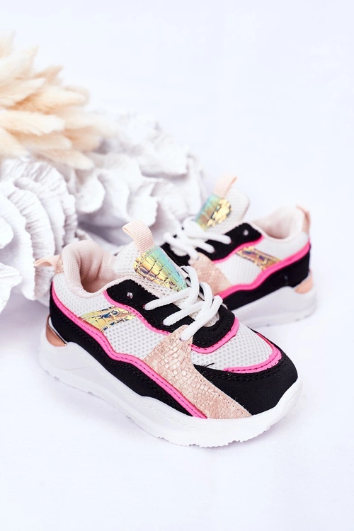 Dziecięce Sportowe Buty Sneakersy Neonowy Róż Game Time